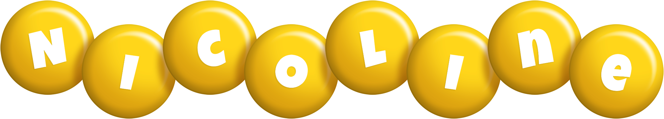 Nicoline candy-yellow logo
