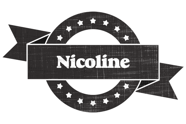 Nicoline grunge logo