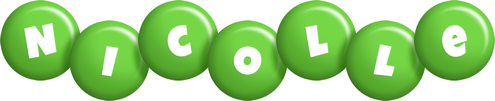Nicolle candy-green logo