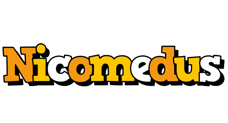 Nicomedus cartoon logo
