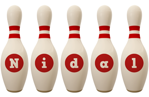 Nidal bowling-pin logo
