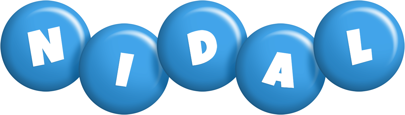 Nidal candy-blue logo
