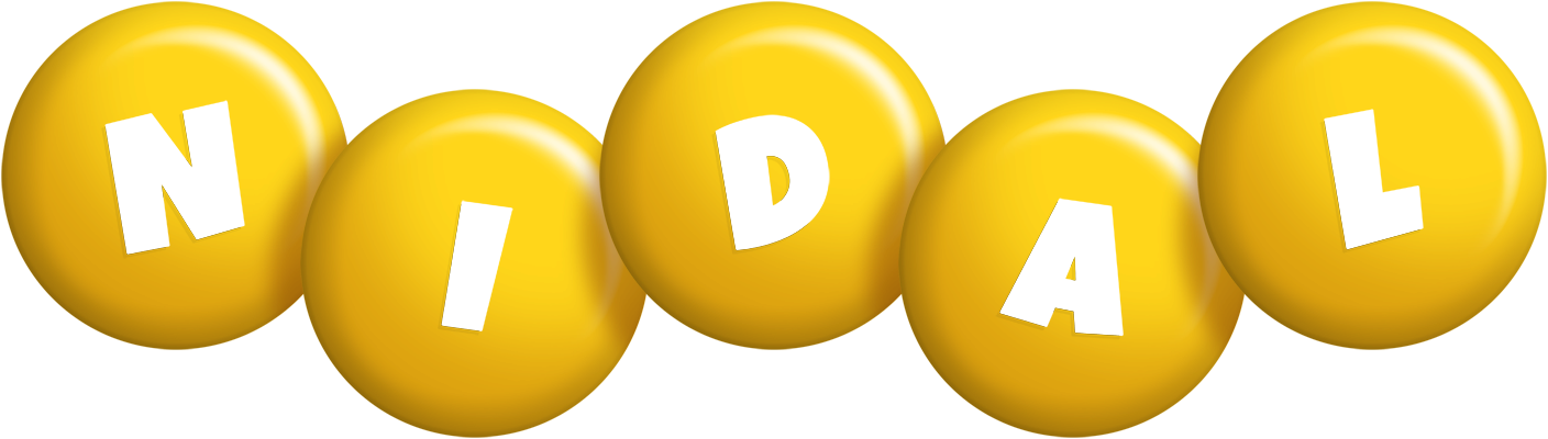 Nidal candy-yellow logo