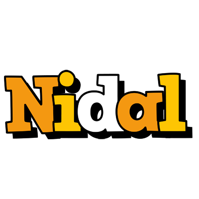 Nidal cartoon logo