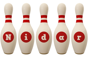 Nidar bowling-pin logo