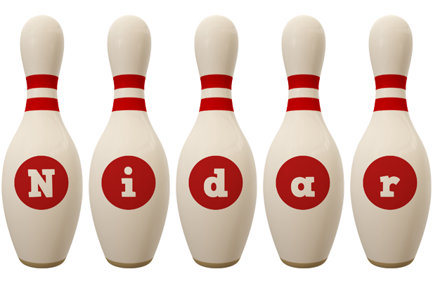 Nidar bowling-pin logo