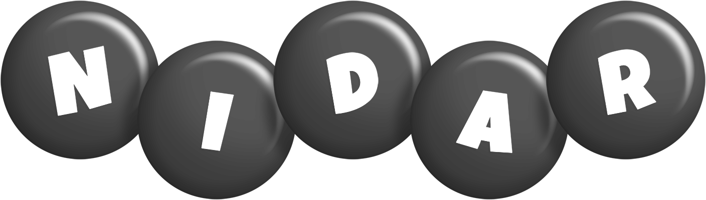 Nidar candy-black logo