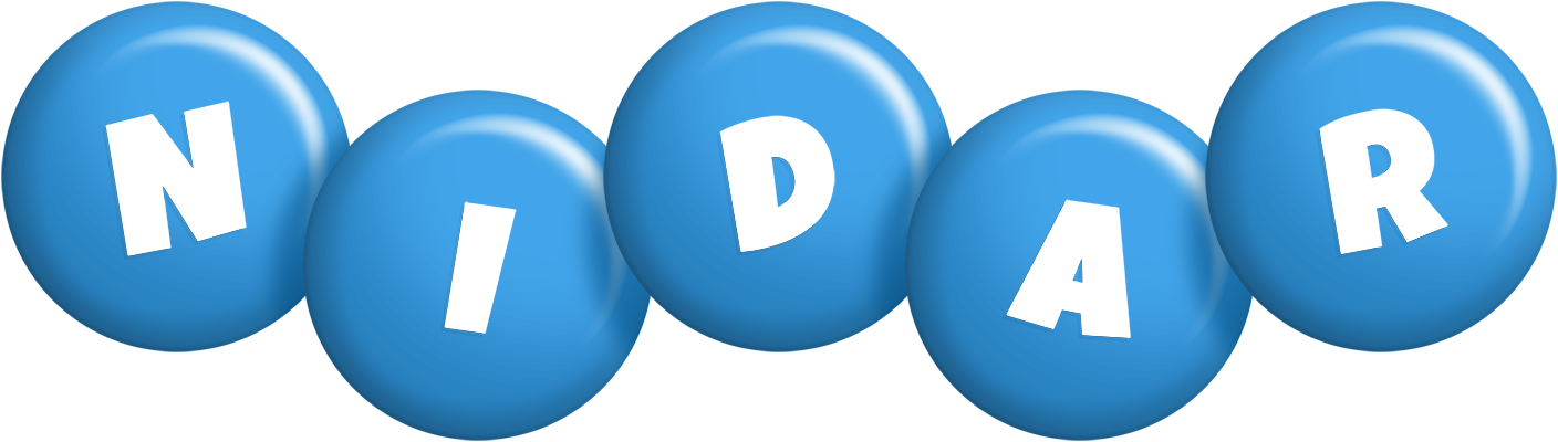 Nidar candy-blue logo