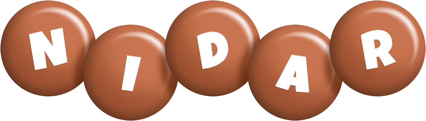 Nidar candy-brown logo