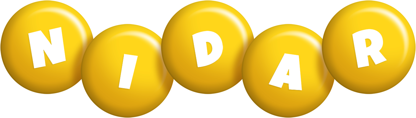 Nidar candy-yellow logo