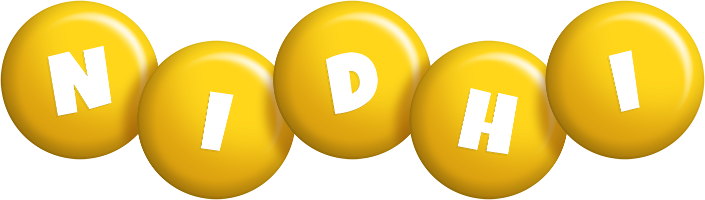 Nidhi candy-yellow logo