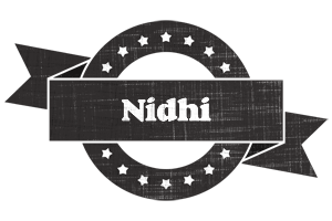 Nidhi grunge logo