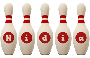 Nidia bowling-pin logo