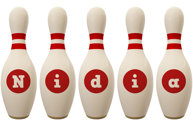Nidia bowling-pin logo