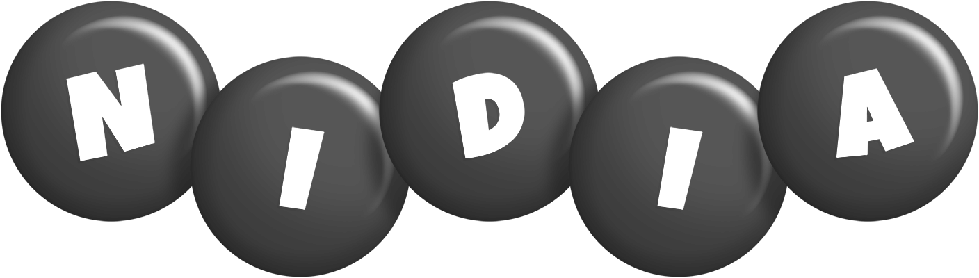 Nidia candy-black logo