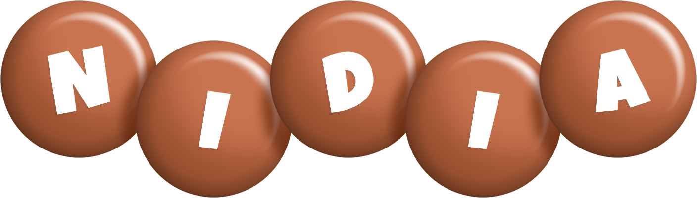 Nidia candy-brown logo