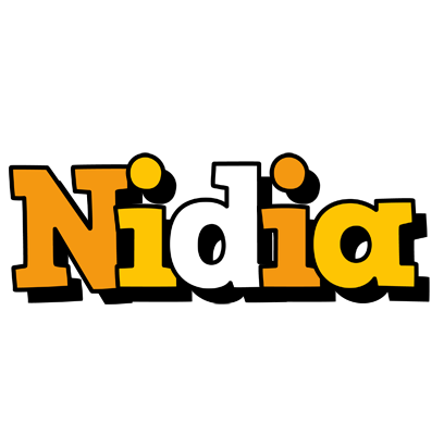 Nidia cartoon logo