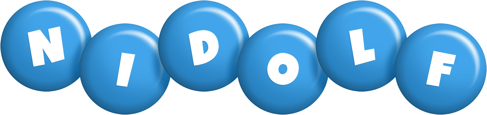 Nidolf candy-blue logo