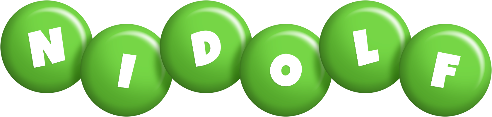 Nidolf candy-green logo