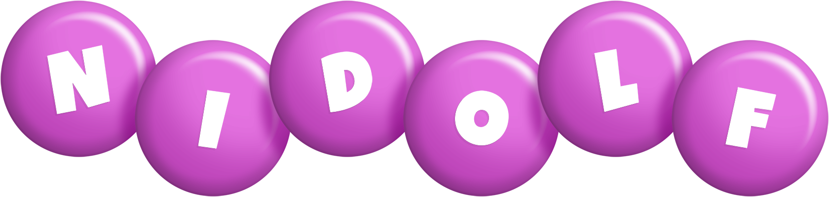 Nidolf candy-purple logo