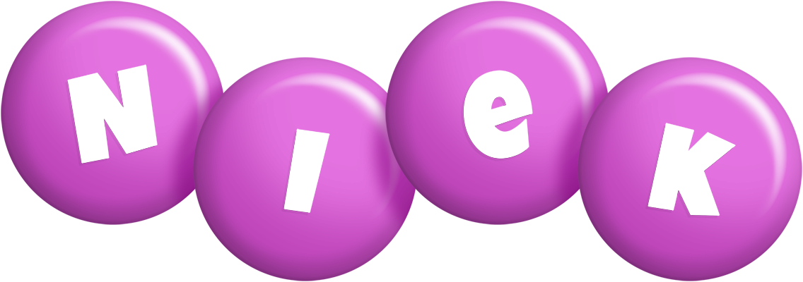 Niek candy-purple logo