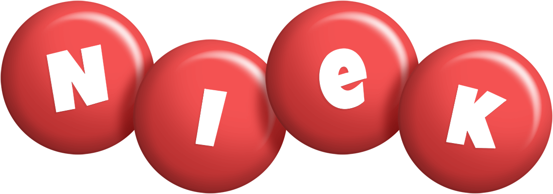 Niek candy-red logo