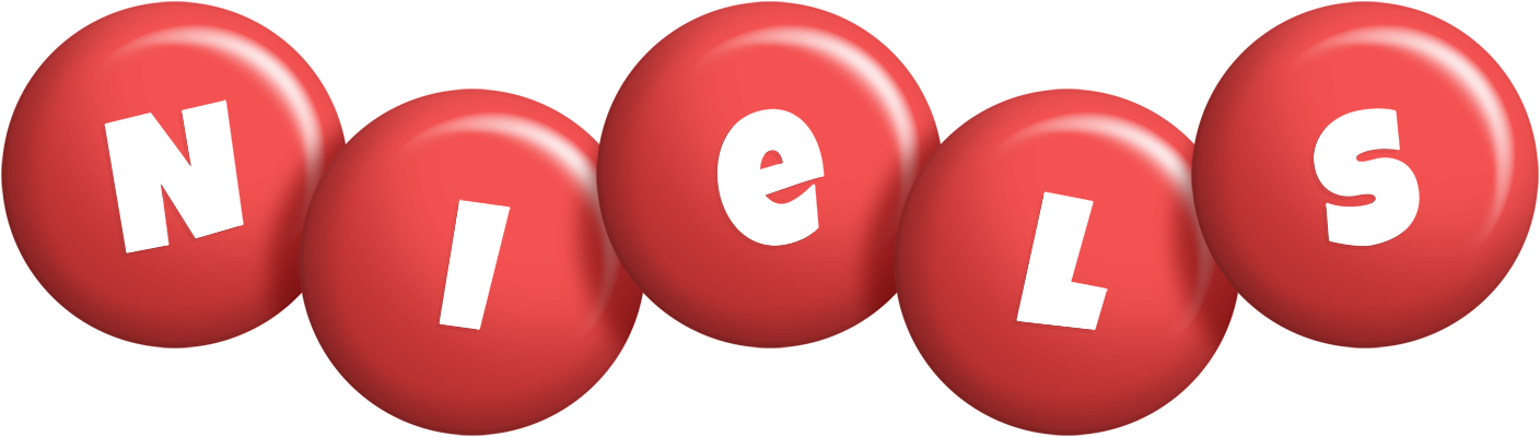 Niels candy-red logo