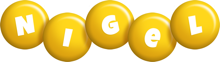 Nigel candy-yellow logo