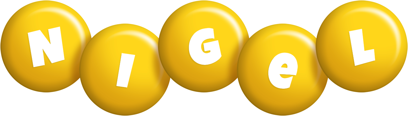 Nigel candy-yellow logo