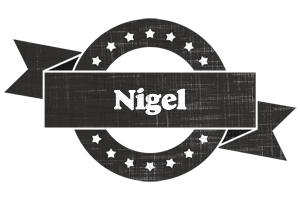 Nigel grunge logo