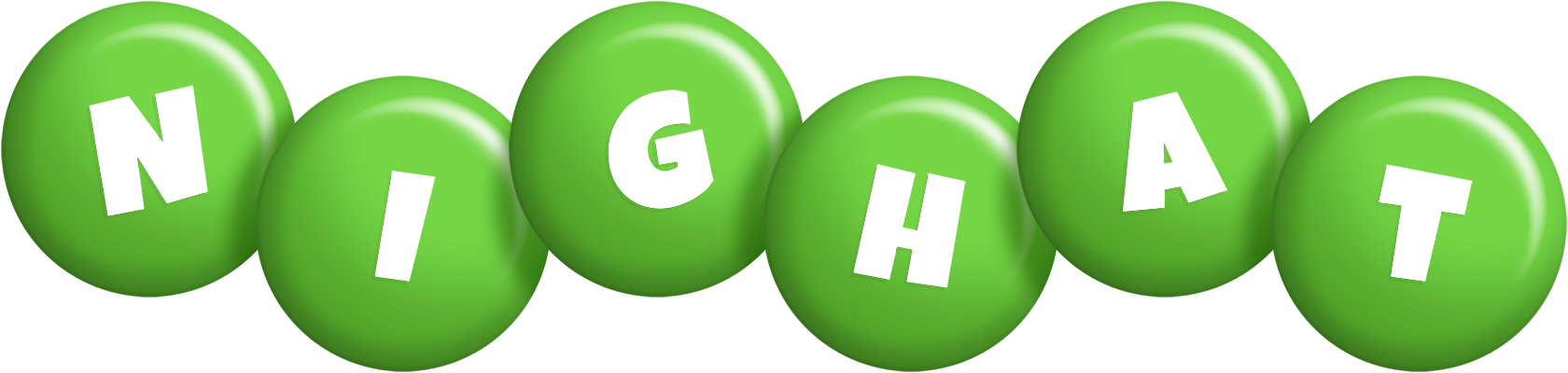 Nighat candy-green logo