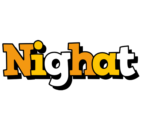 Nighat cartoon logo
