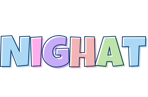 Nighat pastel logo