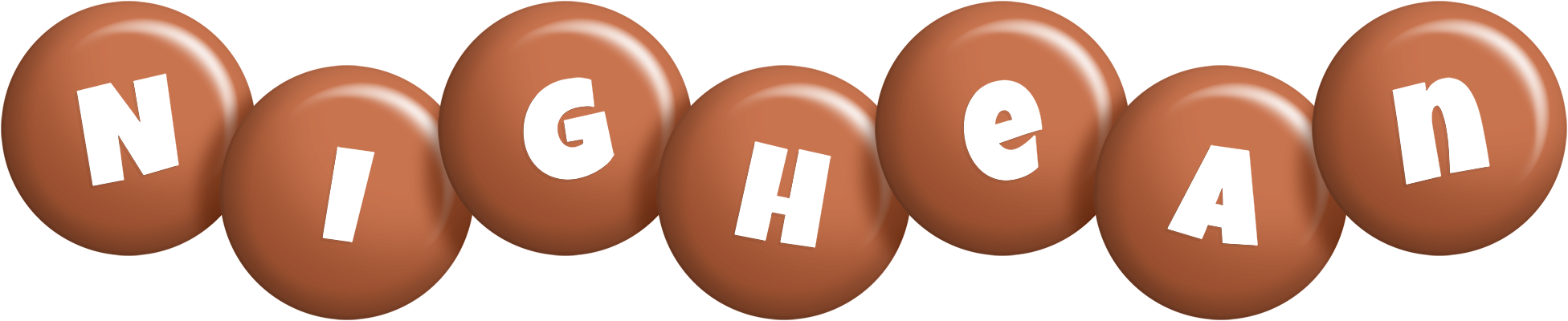 Nighean candy-brown logo