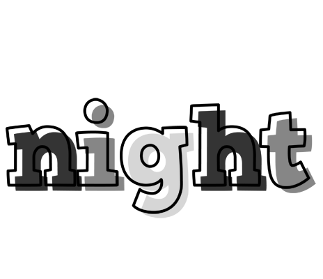 NIGHT logo effect. Colorful text effects in various flavors. Customize your own text here: https://www.textgiraffe.com/logos/night/