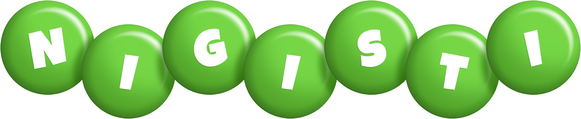 Nigisti candy-green logo