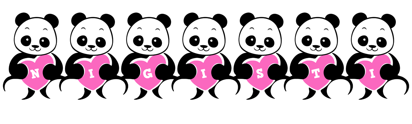 Nigisti love-panda logo