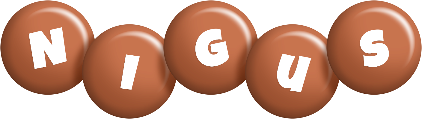 Nigus candy-brown logo