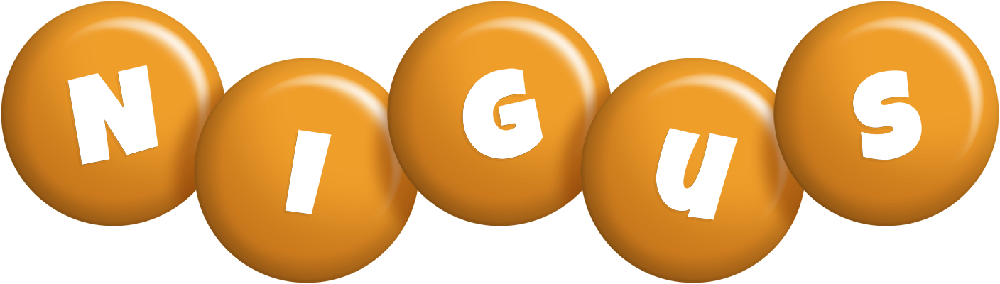Nigus candy-orange logo