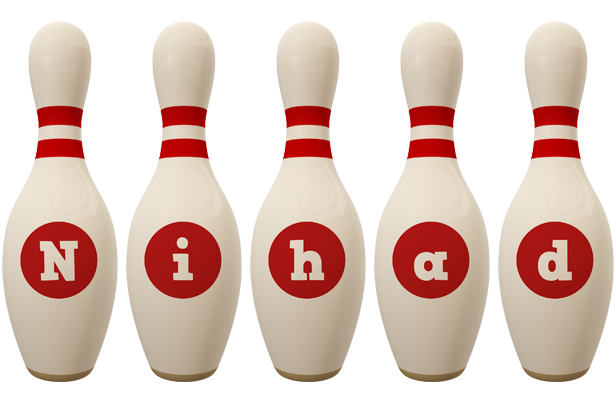 Nihad bowling-pin logo