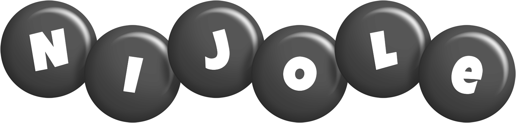Nijole candy-black logo