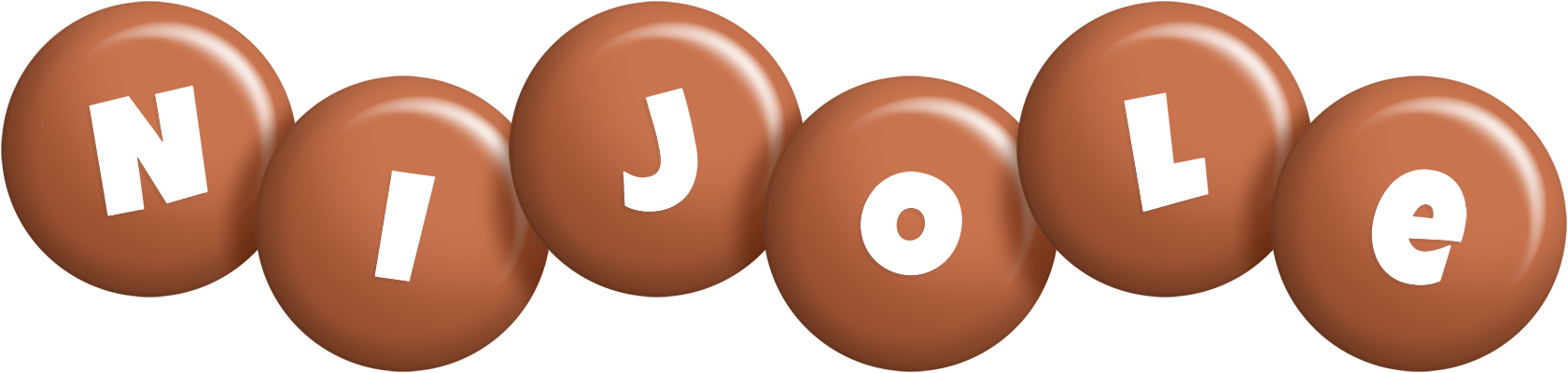 Nijole candy-brown logo