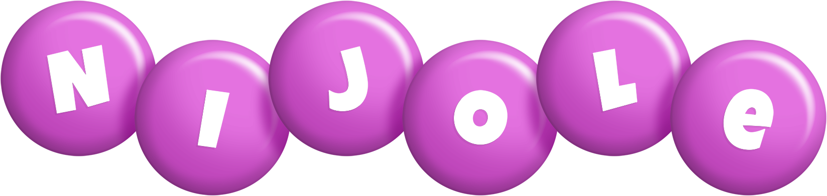 Nijole candy-purple logo