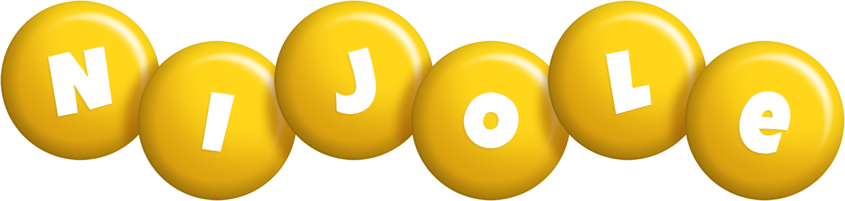 Nijole candy-yellow logo