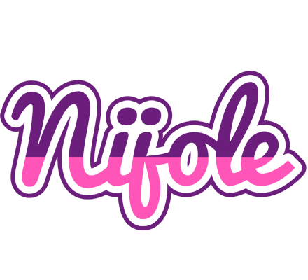 Nijole cheerful logo