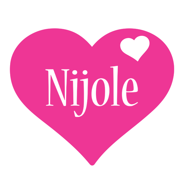 Nijole love-heart logo
