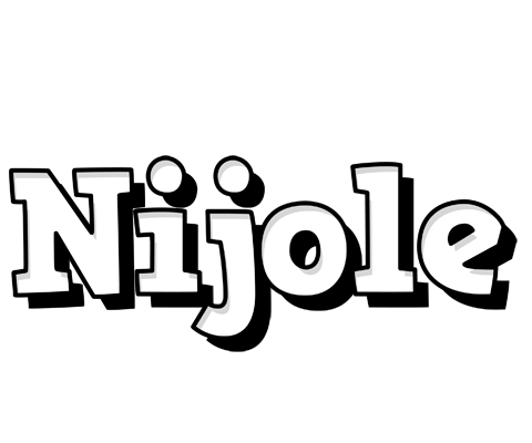 Nijole snowing logo
