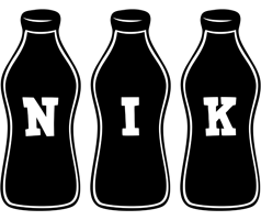 Nik bottle logo