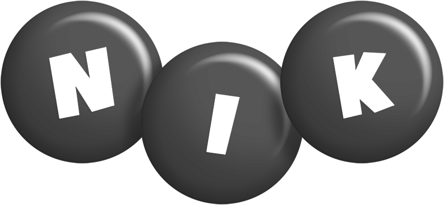 Nik candy-black logo