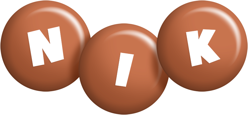 Nik candy-brown logo